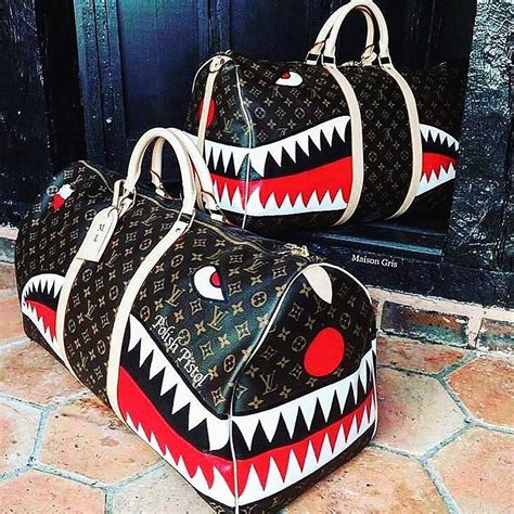 supreme louis vuitton backpack|louis vuitton supreme backpack shark.